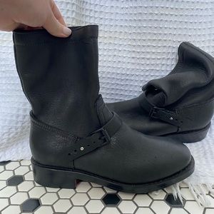 Women’s Genuine Leather Rag & Bone Moto Boots